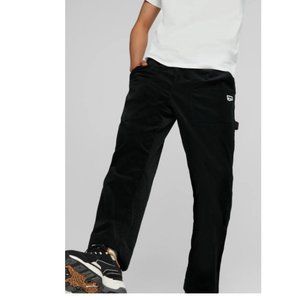 Puma Downtown Corduroy Pants Mens Black Casual Bottoms 53567701